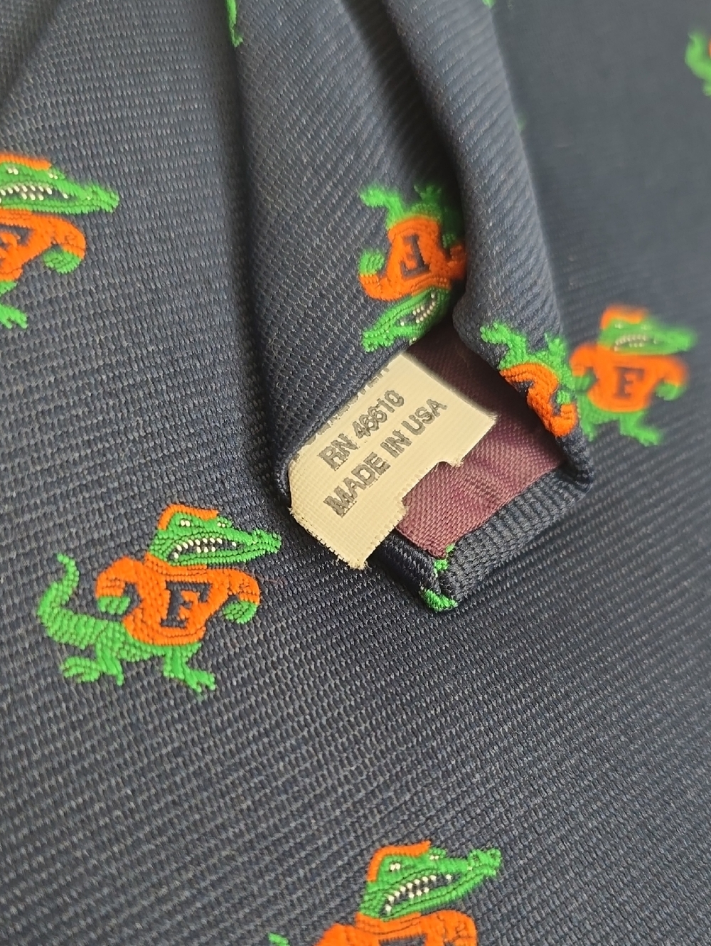 Florida Gators Navy Tie - Picture 4 of 4
